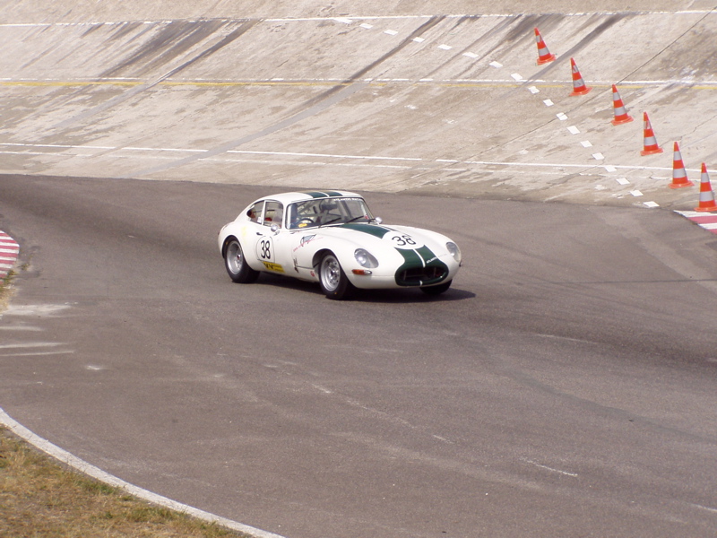 Jaguar blanche dans la chicane