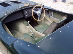 Jaguar Type D de course intérieur